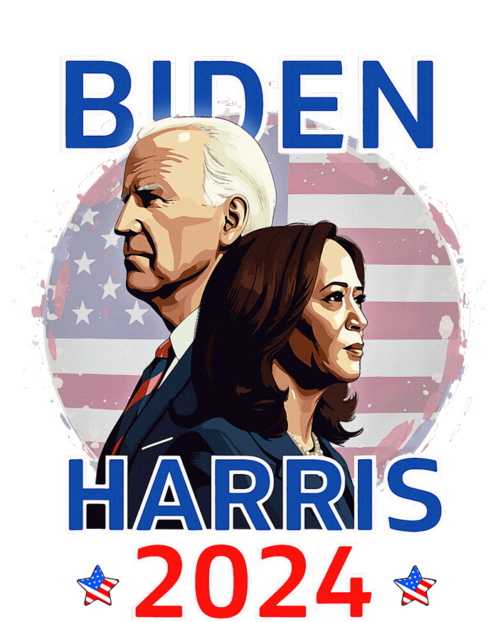 Patriotic Joe Biden Kamala Harris Democrat Campaign 2024 Womens Cotton Relaxed Long Sleeve T-Shirt