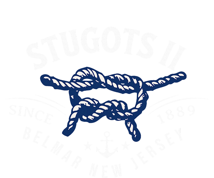 Stugots Belmar Nj Rope Retro Sarcastic Funny Boating V-Neck T-Shirt