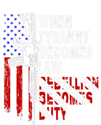 When Tyranny Becomes Law Rebellion Becomes Duty Guns Veteran Performance Fleece Hoodie