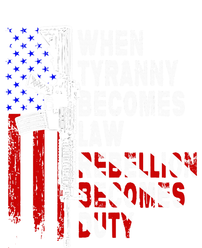 When Tyranny Becomes Law Rebellion Becomes Duty Guns Veteran Performance Fleece Hoodie