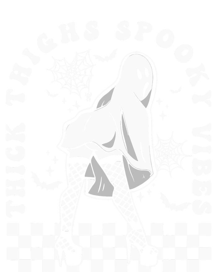 Funny Halloween Ghost Thick Thighs Spooky Vibes Workout Gym Poster