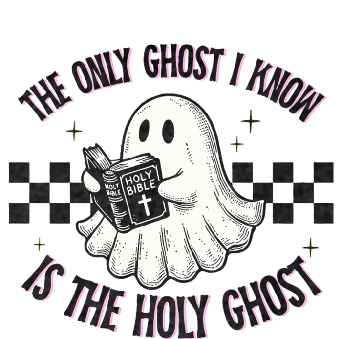 The Only Ghost I Know Is The Holy Ghost Funny Boo Bible Tank Top