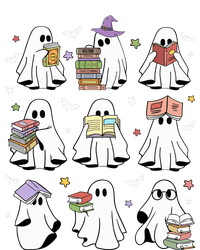 Funny Ghost Book Reading Halloween Books Lover Teacher T-Shirt