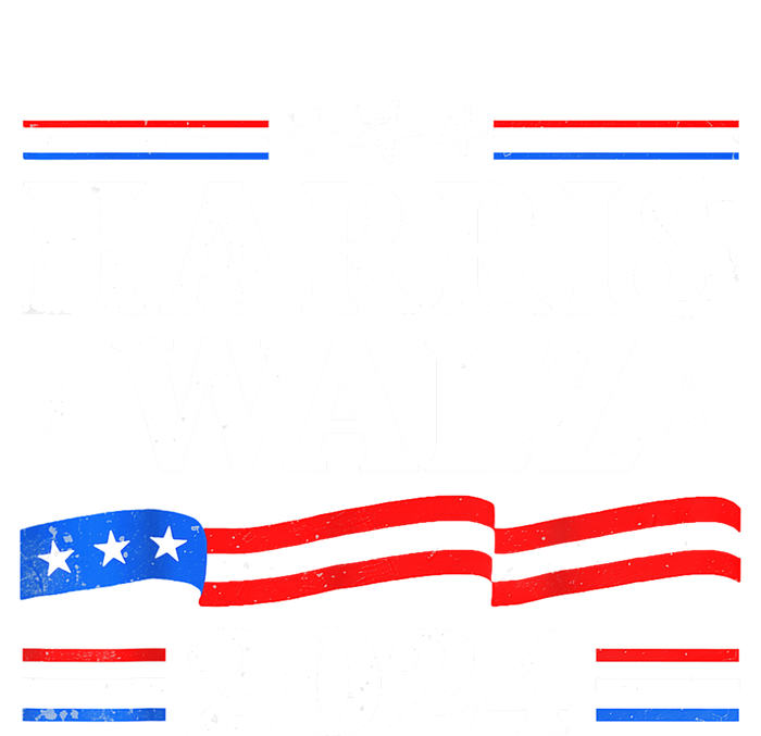 American Flag Kamala Harris Tim Waltz 2024 Gift Valucap Bio-Washed Visor