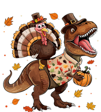 Funny Turkey Riding Dinosaur T Rex Thanksgiving Boy Tank Top