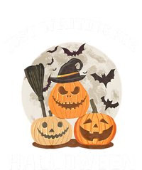 Funny Desgin Quote Just Waiting For Halloween Pumpkins Pajama Set