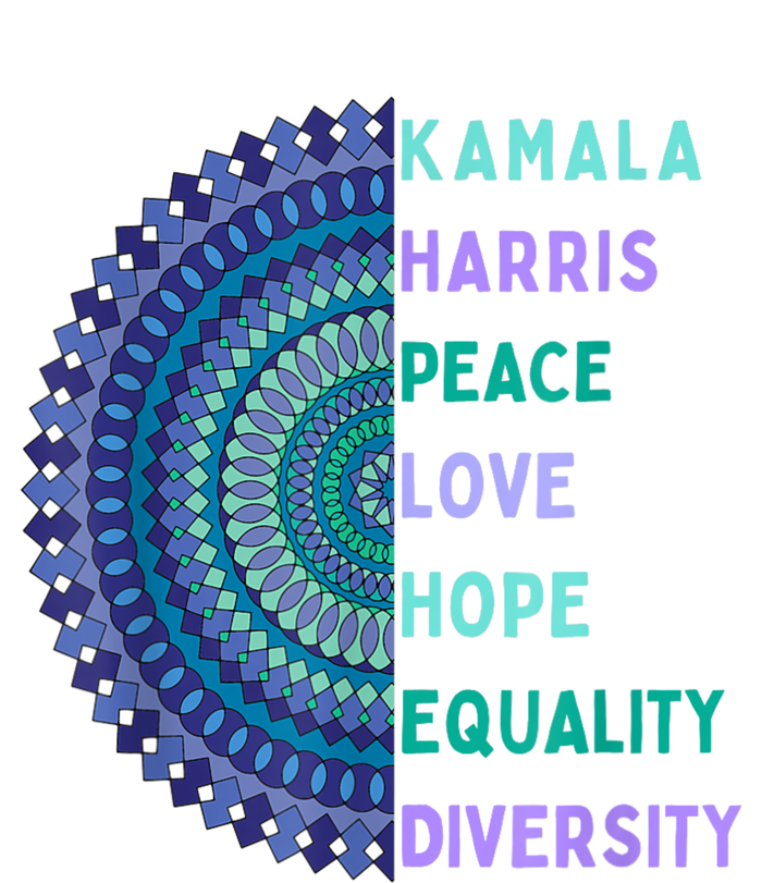 Kamala Harris 2024. Peace Love Hope Equality Diversity Performance Sprint T-Shirt