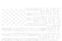 Raise Wolves Not S.H.E.E.P Patriotic Veteran Lions Kids Tie-Dye T-Shirt