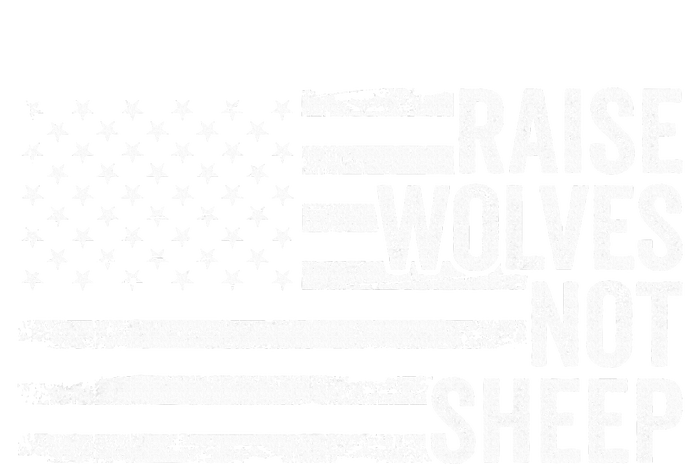 Raise Wolves Not S.H.E.E.P Patriotic Veteran Lions Kids Tie-Dye T-Shirt