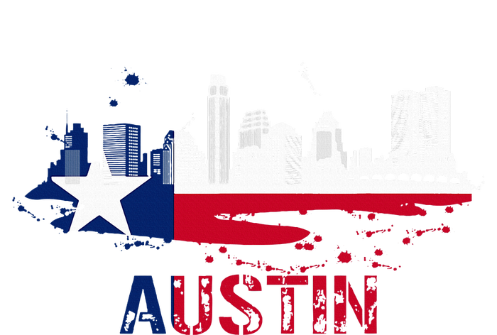 Texas State Flag Austin Skyline Austin Texas Skyline T-Shirt