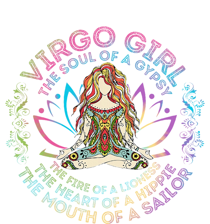 Virgo Girl The Soul Of A Gypsy Birthday Hippie Soul Cooling Performance Crew T-Shirt