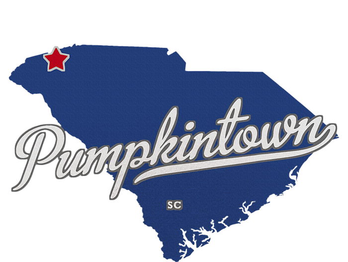 Pumpkintown South Carolina Sc Map Valucap Bio-Washed Visor