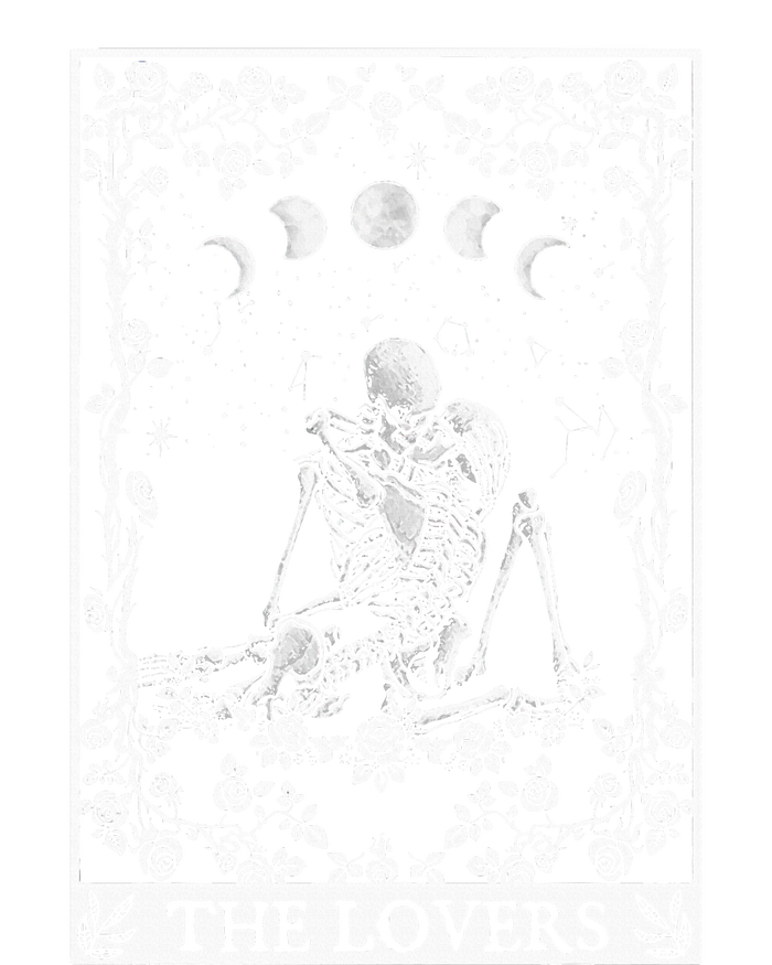 Celestial Skeleton The Lovers Tarot Card Moon Reading Holder T-Shirt