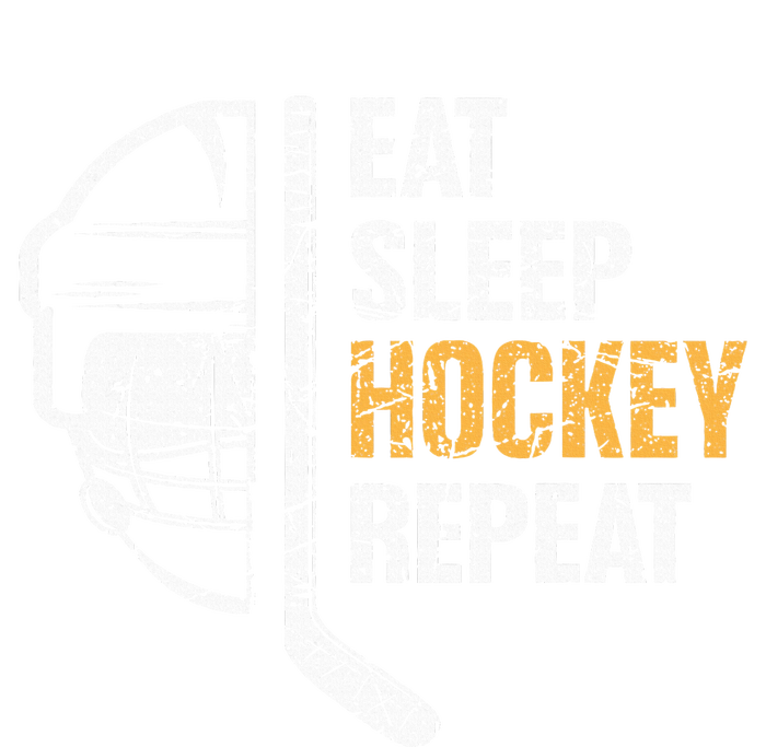 Eat Sleep Hockey Repeat Hockey Funny Ice Hockey T-Shirt