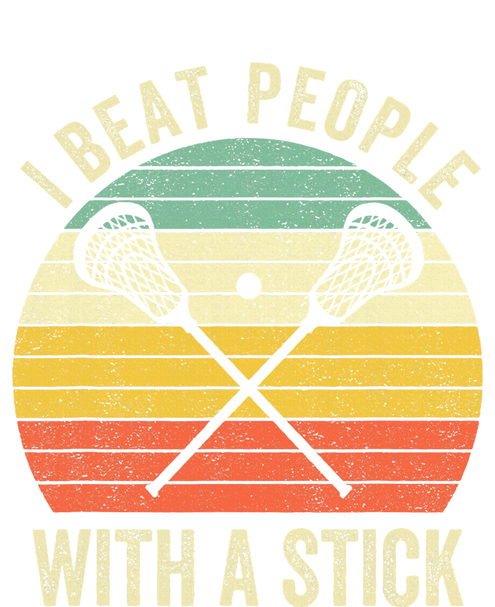 I Beat People With A Stick Lacrosse Player Zip Tote Bag