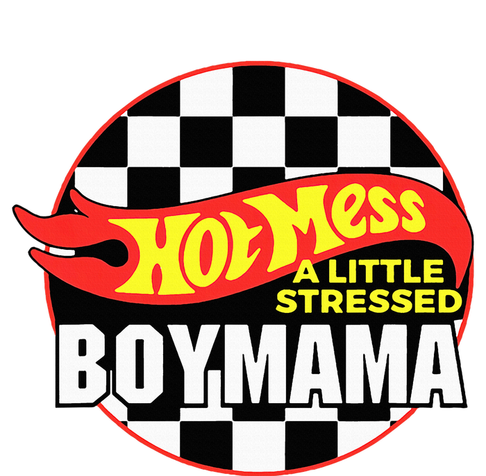 Gifts For Mom Hot Mess A Little Stressed Boy Mama T-Shirt