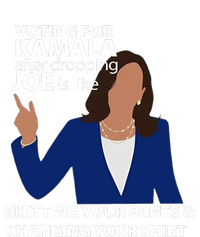 Voting For Kamala After Dropping Joe Is Like Shitting Women's Fleece Hoodie