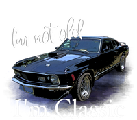 IM Not Old IM Classic Retro Muscle Car Art Birthday T-Shirt