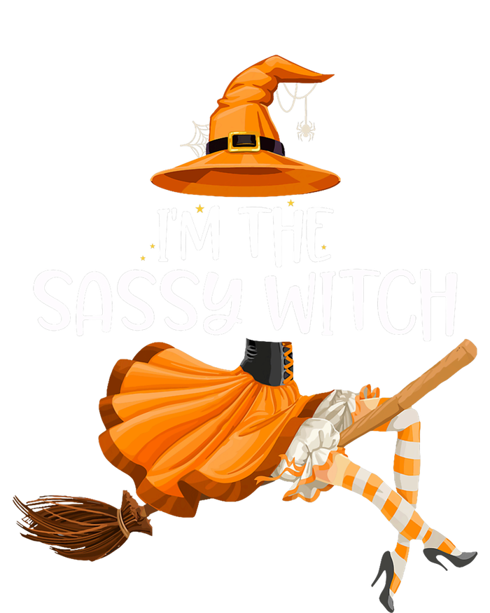 IM The Sassy Witch Girl Funny Halloween Matching Costume 7-Panel Snapback Hat