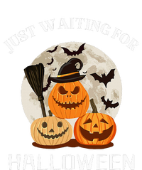 Funny Desgin Quote Just Waiting For Halloween Pumpkins T-Shirt