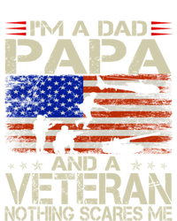 IM A Dad Papa And Veteran Funny Retro Dad Papa Grandpa Women's V-Neck T-Shirt