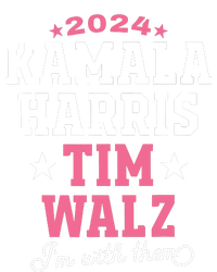 Kamala Harris Tim Walz 2024 President Election Im With Them Snapback Five-Panel Rope Hat