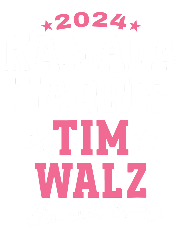 Kamala Harris Tim Walz 2024 President Election Im With Them Snapback Five-Panel Rope Hat