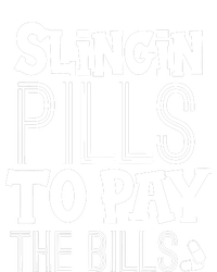 Slinging Pills To Pay Funny Nurse Medical Pharmacy Cropped Pullover Crew