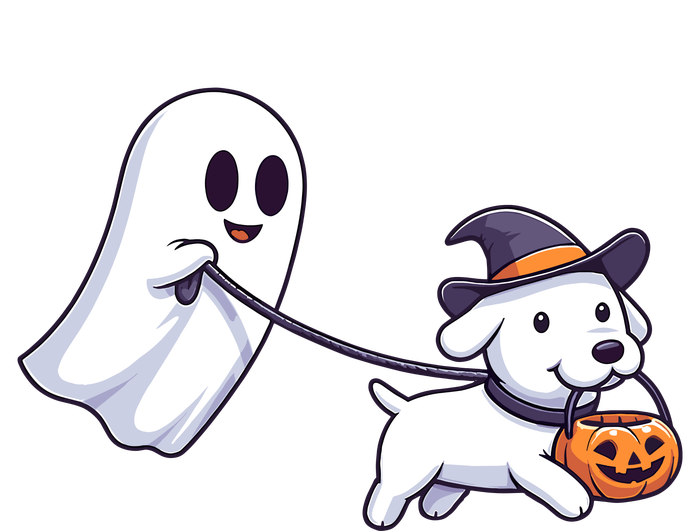 Funny Ghost Walking Dog Ghost Dog Halloween Night Legacy Cool Fit Booney Bucket Hat