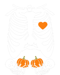 Skeleton Twin Pregnancy Announcement Halloween Pregnant Mom T-Shirt