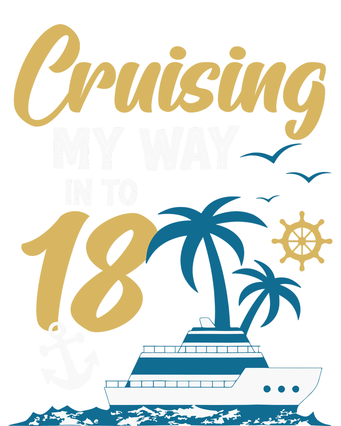 Cruising My Way Into 18th Birthday Cruise 18 Years Old Mesh Reversible Basketball Jersey Tank