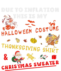 Due To Inflation This Is My Funny Halloween Christmas Tall Long Sleeve T-Shirt