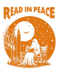 Ghost Reading Book Read In Peace Spooky Teacher Halloween T-Shirt