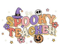 Groovy Ghost Spooky Teacher Retro Hippie Halloween Teach Women's T-Shirt