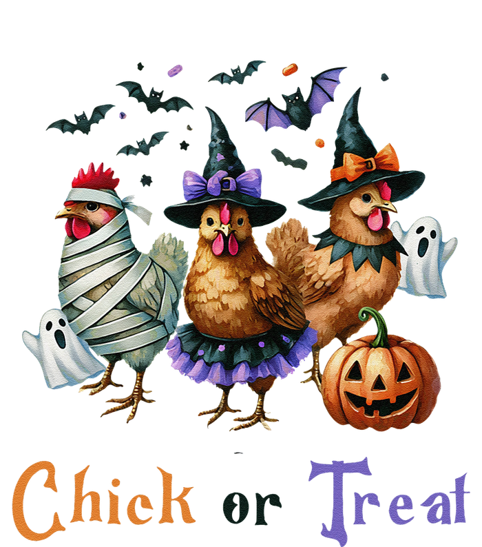 Halloween Chick Or Treat Pumpkins Chickens Farmer Funny Softstyle Adult Sport Polo