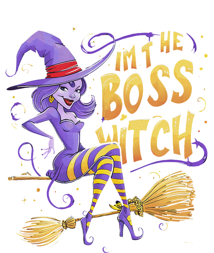 I’M The Boss Witch Halloween Ladies PosiCharge Competitor Racerback Tank