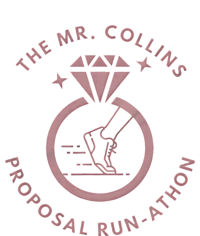 Run Like Mr Collins Just Proposed Funny Books And Running T-Shirt