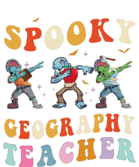 Spooky Geography Teacher Zombie Groovy Halloween Ghost T-Shirt