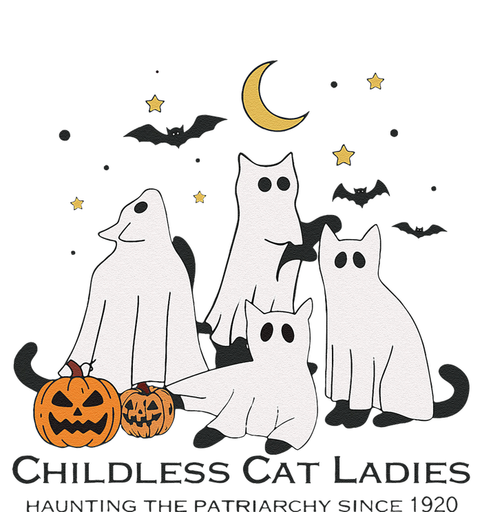 Cat Ghost Halloween Childless Cat Lady Voting Kamala 2024 Mousepad