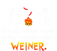 Funny Camp Its All Fun And Games Until Someone Loses Weiner Gift Flat Bill Trucker Hat