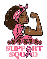 Breast Cancer Strong Black Woman Support Squad 12 oz Stainless Steel Tumbler Cup