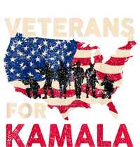 Veterans For Kamala American Flag Army Support Kamala Harris T-Shirt