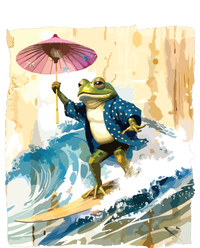 Japanese Frog Surfing Wave Funny Graphic Japan Anime T-Shirt