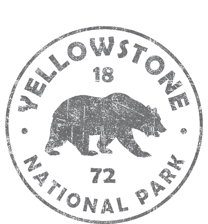 Retro Bear Yellowstone National Park 1872 Hiking Souvenir Kids Long Sleeve Shirt