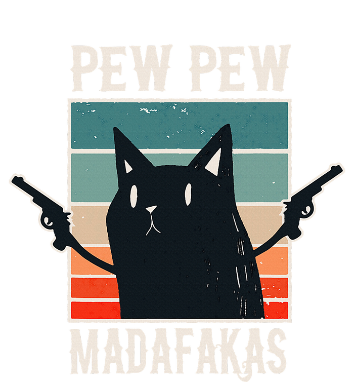 Cat Pew Pew Madafakas Retro Vintage Gift Cooling Performance Crew T-Shirt