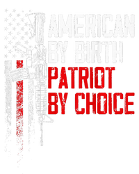 American By Birth Patriot By Choice American Flag Cropped Pullover Crew