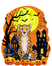 Cheetah With Pumpkins Funny Scary Halloween Party T-Shirt