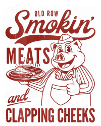 Old Row Smokin Meats And Clapping Cheeks Funny Bbq PosiCharge Competitor Tank