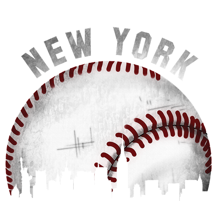 Vintage New York Skyline City Baseball T-Shirt