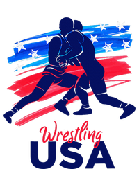 Wrestling Support The Team Wrestling Athlete Usa Flag Adult ChromaSoft Performance T-Shirt